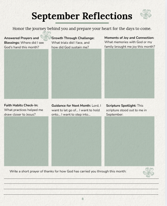 1 Month November Grace-Filled Moments: Growing in Faith and Flourishing in Life - A Scripture-Backed Self-Care Planner + Audio Companion for Christian Moms